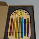 Chakra Wind Chime for Meditation, 7 Chakra Hanging Decor with Colorful Energy Ornaments, Healing Spiritual Home Decor for Yoga Room, Boho Wall Art Gift for Women & Meditation Lovers