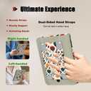 ForeverSong Magnetic Case for Kindle Paperwhite (6.8"/7") - Auto Wake/Sleep Cover with Dual Hand Strap, Card Pocket and Stand Feature, Compatible with Kindle colorsoft 2024.Flower-01