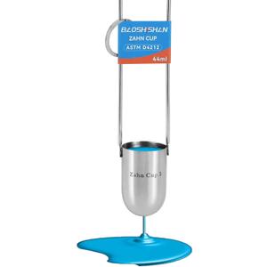 BAOSHISHAN NO.2 Zahn Cup Viscosity Cup #2 Dip Type 44ml Stainless Steel Viscometer Flow Cup for Paint Finishes Oil Dye Sauce Honey