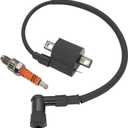 High Performance Ignition Coil & Spark Plug Kit for Yamaha PW80, PW50 (1981-2009) | Includes A7TC Plug | Replaces 4JP-82310-00-00