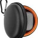 Geekria Shield Earbuds Case for in-Ear Headphones, Replacement Hard Shell Travel Carrying Bag with Cable Storage, Compatible with JayBird, Bose SoundSport, Jabra, Huawei Headsets (Black)