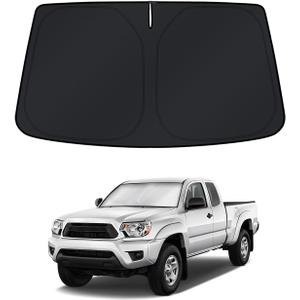 KUST Windshield Sun Shade for Toyota Tacoma 4 Door 2005-2015 Window Sunshade Sun Visor Protector Foldable Blocks UV Rays Keep Your Car Cooler