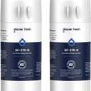 GLACIER FRESH EDR1RXD1 Refrigerator Water Filter Compatible with W10295370A, EDR1RXD1, WHR1RXD1, KAD1RXD1, Filter 1, W10295370, P4RFWB, P8RFWB2L, 46-9930, 46-9081 Refrigerator Water Filter,2 Pack