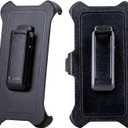 WallSkiN 2 Pack Replacement Belt Clip Holster for Apple iPhone 11 Pro Max OtterBox Defender Series Case | Clip for Belt Holder (Case Not Included) (Black)