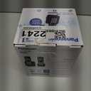 Panasonic Cordless Phone 2 Handsets System Expandable with Amber Backlit Display  KX-TGC352B (Black)