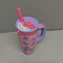 Ello Oasis 14 Oz Stainless Steel Toddler Tumbler with Handle & Retracting Straw, 100% Leakproof, Double-Wall Vacuum Insulated, Kids Water Bottle for School, BPA Free, Dishwasher Safe, Unicorns