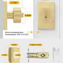 Goldenwarm Exterior Door Knob with Key, Zinc Alloy Brushed Gold Door Knob Exterior, Locking Doorknob with Lock and Key, Bedroom (1 Pack)