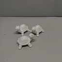 3 Pack White Porcelain Turtle 
