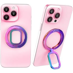Mindsky Magnetic Phone Ring Holder for Mag-Safe [Ultra-Thin-Smooth] Cell Phone Grip Magnetic Phone Stand Compatible with iPhone 15 14 13 12 11 (Colorful)