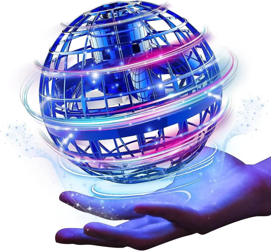 Ciniffo Upgraded Flying Orb Ball Toy, Hand Controlled Boomerang Hover Ball, Cosmic Globe Flying Spinner with Endless Tricks, Cool Toys Gifts for 8 9 10 11 12+ Year Old Boys Girls Teens Outdoor Toys (Blue)
