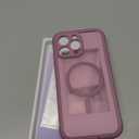 BERFY for iPhone 16 Pro Max Case, Compatible with MagSafe, Built-in 9H Tempered Glass Screen Protector and Camera Protection, Full Body Shockproof Matte Phone case for 16 Pro Max 6.9", Palevioletred