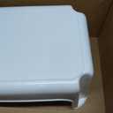 Rubbermaid Step Stool 9.5-Inch High White Plastic Small Single Step Stool for Kids/Adults in Home/Kitchen/Laundry/Garage/Bathroom