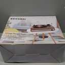 Vinyl Record Player with Speakers,3 Speed Turntable with Latest Bluetooth 5.3, Aux Input, Headphone Jack, RCA Output and Auto Stop, Mirror Vintage Wooden Brown