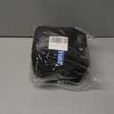 Airplane Pillow, Travel Neck Pillow with Memory Foam - Adjustable Buckle & Machine Washable Cover for Flights, Car, Office - Includes Eye Mask & Ear Plugs(Black) (Black and Gray)