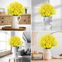 AGIRL 24 Bundles Artificial Flowers for Outdoor,UV Resistant No Fade Fake Plastic Flowers Faux Plants for Hanging Planters Decoration Indoor Outside Garden Porch Window Box Home Wedding Farmhouse
