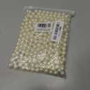 12mm 340Pcs Beige Glossy Pearl Beads Vase Filler for Centerpiece, Imitation No Hole Pearls for Crafting, Bulk Faux Beads for Party Home Decor
