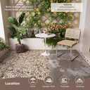 Diflart Natural Stepping Stones Deck Tiles for Outdoor River Rock 4 Sheets