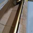 Zenna Home Adjustable Curtain Tension Rod for Windows, No Drill Expandable Tension Curtain Rod with Decorative Ball Finials, Easy Install Window Rod, 48 to 84 Inch, Gold