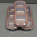 3 Pack Stainless Steel Snack Containers: 1 Piece with 2 Compartments + 2 Pieces with 3 Compartments  Leak-Proof Metal Bento Boxes for Adults, Stackable Lunch Containers Ideal for Daycare and Travel