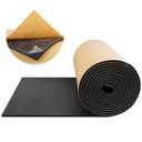 FONUNO Foam Padding Sheets with Adhesive Foam Insulation Neoprene Sheets Closed Cell Insulation Neoprene Rubber Roll for Gaskets Liner Crafts DIY Projects, Black, 12" Wide x 59" Long x 1/4" Thick