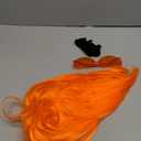 PLULON Orange Bob Wig with Heart Sunglasses and Hair Cap, Colorful Short Bob Wigs Synthetic Party Wigs Funny Cosplay Hairpieces for Women Men Daily Bachelorette Halloween Costume Party Decorations