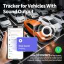 Mini Portable GPS Tracker for Vehicles, Global Tracking, Undetectable GPS Car Tracker, No Monthly Fee/No SIM Card, Tracker Device for Kids, Dogs, Cars, Elderly, Compatible with iOS & Android