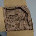 DEZENE 24x24 Linen Pillow Covers Brown Pack of 2 Farmhouse Boho Neutral Accents Striped Textured Square Decorative Throw Pillow Cases for Living Room Couch Bed Home Decor