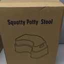 Squatting Potty for Adults, 16.7" Toilet Stool Squat Adult, Bathroom Stool Heavy Duty, Anti Slip Toilet Step for Bathroom