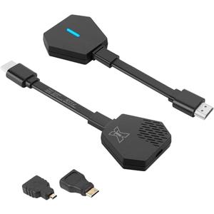 Syncdeck Wireless HDMI Transmitter and Receiver 4K@30Hz(165Ft) 5G Wireless HDMI Adapter Kit for PC, Laptop,TV Box, to TV, Monitor, Projector Black