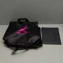 Kolldenn 40 Pcs Breast Cancer Awareness Gift Bags Bulk Set Items 20 Pink Ribbon Treat Tote Bag 20 Tissue Paper for Women(Black,13 x 10.6 x 5.1 in)