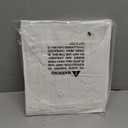 LiBa Fabric Bathroom Shower Curtain, 72" W x 72" H White Heavy Duty Waterproof Shower Curtain Liner