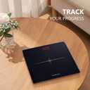 NUTRI FIT Digital Scale for Body Weight, Precision Bathroom Weighing Scale Step-On Technology High Capacity - 330 lb, LED Display with High Precision Measurements, Black