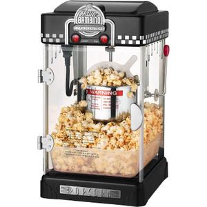 Great Northern Popcorn 83-DT5620 Northern Company GNP BlackGNP Little Bambino 2-1/2 Ounce Retro Style Popcorn Popper Machine, 2.5 Ounce, Black