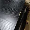 Modern Black 6 Drawer Dresser - Simply Chest of Drawers for Bedroom, Closet, Living Room, Hallway, Entryway, Wood Storage Double Dresser with Smooth Metal Rails - Black