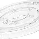 GUSTO [100 Count] Clear Flat PET Plastic Lids (No Hole) 98mm Snap-On Lids for 12, 16, 20 & 24 oz Milkshake Cups, Leak-Resistant & Stackable (Formerly Comfy Package)