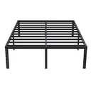 Upcanso 18 Inch King Bed Frame Heavy Duty Metal Platform King Size Bed Frames with High Storage, Eassy Assembly 3,500 Lbs Heavy Duty Bedframes, Black
