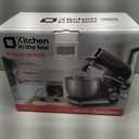 Kitchen in the box Stand Mixer,3.2Qt Mini Electric Food Mixer,6 Speeds Portable Lightweight Kitchen Mixer for Daily Use with Egg Whisk,Dough Hook,Flat Beater (White)