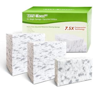 Magic Sponge Erasers Regenerative Material, 7.5X High-Density Melamine Foam Cleaning Pads, Heavy Grease Stains Cleaning Foam Sponge in Bulk for Kitchen, Bathroom, Walls, Shoes & Car (20)