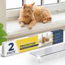Protecto 2-Pack Window Sill Protector from Dogs 29.5 x 5.1 Clear Window Guards from Cats Scratching, Chewing & Clawing | Keep Your Sills Smooth & Paws Safe | Ultra Strong Window Sill Cover Protection