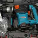 ENEACRO 1-1/4 Inch SDS-Plus 12.5 Amp Heavy Duty Rotary Hammer Drill, Safety Clutch 3 Functions with Vibration Control Including Grease, Chisels and Drill Bits with Case