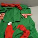 Geyoga Kids Christmas Elf Costume Outfits Include Hat Shoes and Other Accessories for Toddler Xmas Cosplay (Small, Green)