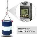 BeneLabel 2Pcs 28 inch Black Heavy Duty Hanging Chains with 4 Carabiners 1000 LB Capacity Hanging Hammock Chair Hardware Extension Chain for Swing, Hanging Chair, Punching Bags, Indoor and Outdoor