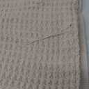 Bedsure Gentlesoft 100% Cotton Large Throw Blanket for Couch 50x70 inches - Breathable and Soft, Waffle Weave Throw Blanket for Office, Khaki (a Little Bit Yellow)