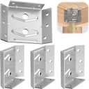 Surface Mount Corner Brackets for Desk Legs Coffee Table Dining Table Bench Legs with Accessories (4 PCS)