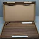 wishacc Lap Desk 24 inches Extra Large - Versatile and Comfortable for Work and Leisure (Walnut)
