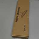 Multifunction Silicone Broom, 54 Inch Long Handle Silicone Floor Squeegee Broom, Sweep and Scrape 2 in 1 Household Cleaning Rubber Broom for Floor, Bathrooms, Kitchens, Showers, Tile, Pet Hair, Glass (Gray Orange)