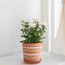Yukfona Ceramic Plant Saucer Pot Tray 8.5 Inch, Planter Saucers 6 7 8 9 10 11 12 15 Inch, Durable Sturdy Flower Drainage drip Water Tray for Glazed Pots Base (8.5 Inch- Red Terracotta)