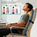 Snailax Shiatsu Back Massager with Heat,Full Back Massager for Pain Relief Deep Tissue,Longer Massage Chair Pad,Back Kneading Shiatsu or Rolling Massage for Chair