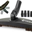 Horsehair Hardfloor Attachment for Wood and Tile Floors plus Vacuum Hose Adapter Compatible with Most Vacuum Cleaners Vacuum Attachments Accessories- Small Shop Vac Adapter - Hardwood Floor Attachment