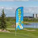 Popsicle Feather Flag for Business Advertising 6 FT Swooper Flag for Storefronts Retailers Shops Food Trucks Events and Fairs (Flagpole Not Included)